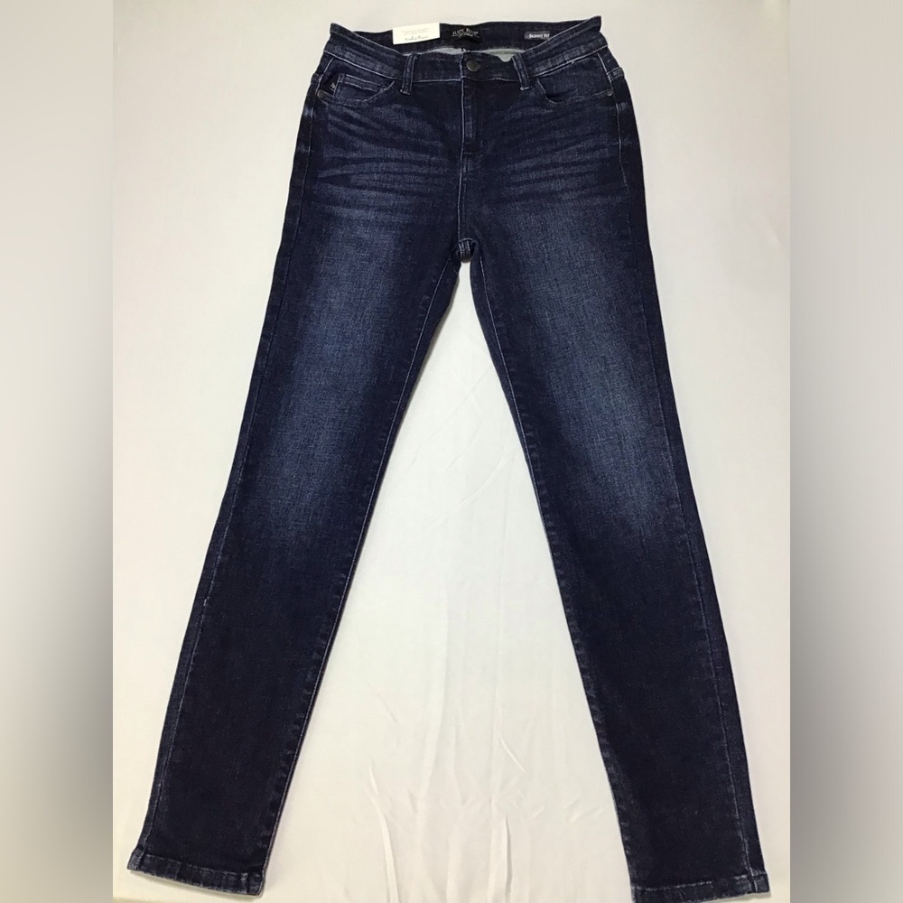Judy Blue Dark Wash High Rise Skinny Jeans - Picture 2 of 11